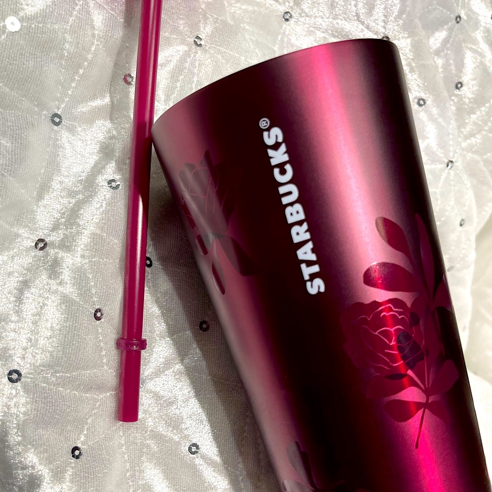 Starbucks Fall 2020 Plum Rose stainless Steel Venti Tumbler NWT